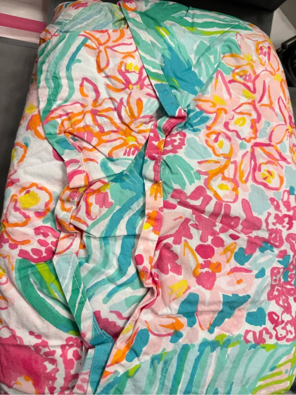 🌺 Pottery Barn Teen x Lilly Pulitzer Orchid King Sheet Set – VGUC 🌴💗